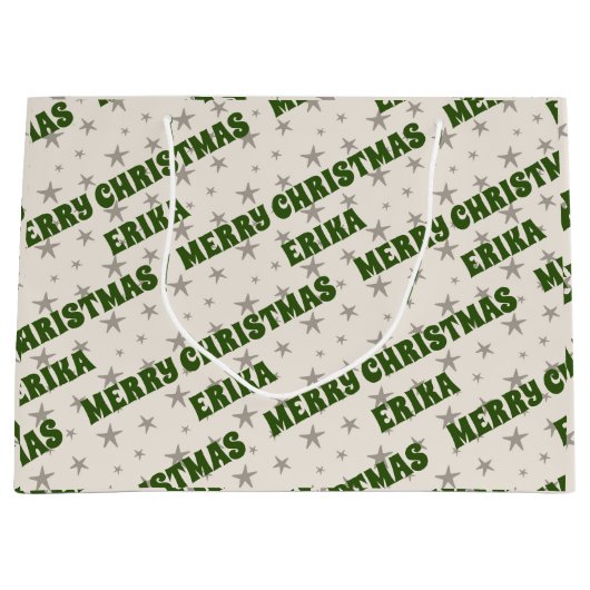 Erstellen Sie Ihren eigenen Namen Geburtstag große Geschenktüte (Vorderseite)