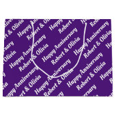 Erstellen Sie Ihren eigenen Namen Jubiläum Große Geschenktüte (Vorderseite)