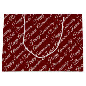 Erstellen Sie Ihren eigenen Namen Jubiläum Große Geschenktüte (Vorderseite)