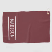 Erstellen Sie Ihren eigenen Namen Personalisiert G Golfhandtuch (Horizontal)