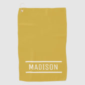 Erstellen Sie Ihren eigenen Namen Personalisiert G Golfhandtuch (Vorderseite)