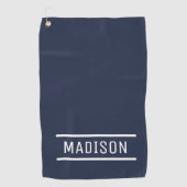 Erstellen Sie Ihren eigenen Namen Personalisiert G Golfhandtuch (Vorderseite)