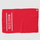 Erstellen Sie Ihren eigenen Namen Personalisiert G Golfhandtuch (Horizontal)