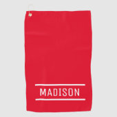 Erstellen Sie Ihren eigenen Namen Personalisiert G Golfhandtuch (Vorderseite)