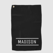 Erstellen Sie Ihren eigenen Namen Personalisiert Golfhandtuch (Vorderseite)