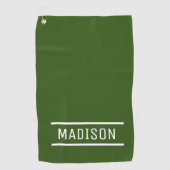 Erstellen Sie Ihren eigenen Namen Personalisiert Golfhandtuch (Vorderseite)