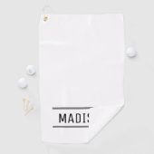 Erstellen Sie Ihren eigenen Namen Personalisiert Golfhandtuch (Insitu)