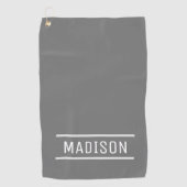 Erstellen Sie Ihren eigenen Namen Personalisiert Golfhandtuch (Vorderseite)