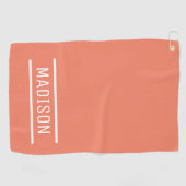 Erstellen Sie Ihren eigenen Namen Personalisiert Golfhandtuch (Horizontal)