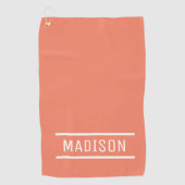 Erstellen Sie Ihren eigenen Namen Personalisiert Golfhandtuch (Vorderseite)