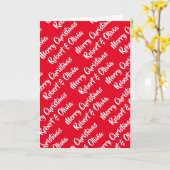 Erstellen Sie Ihren eigenen Namen Red Christmas Ca Karte (Gelbe Blume)
