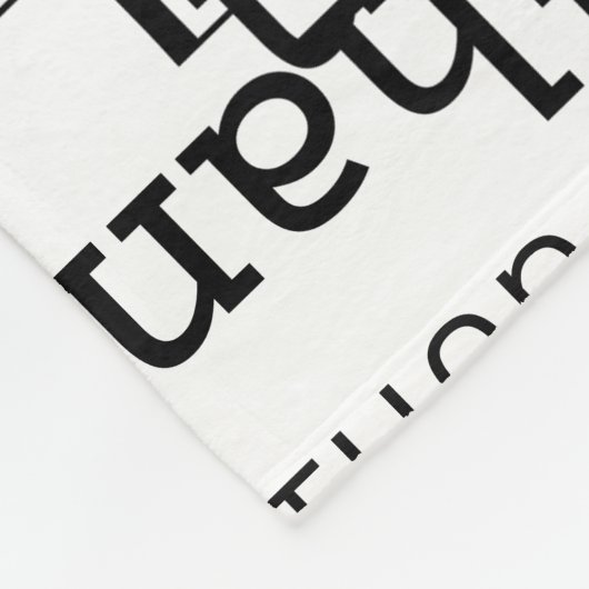 Erstellen Sie Ihren eigenen Namen schwarz und weiß Fleecedecke (Ecke)