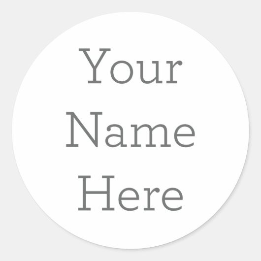 Erstellen Sie Ihren eigenen Namensaufkleber Runder Aufkleber (Vorderseite)