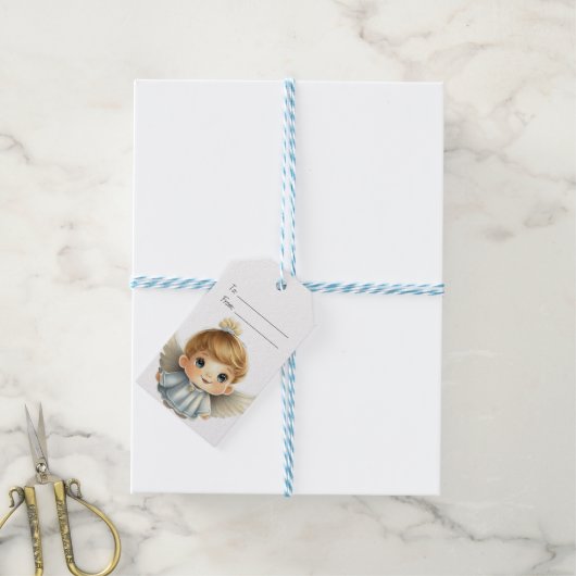 Erstellen Sie Ihren eigenen Niedlichen Blonde Boy Geschenkanhänger (Mit Garn)