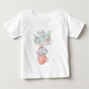 Erstellen Sie Ihren eigenen Niedlichen Elephant-Bl Baby T-shirt