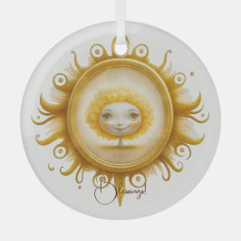 Erstellen Sie Ihren eigenen Niedlichen Sonnenschei Ornament Aus Glas