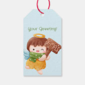 Erstellen Sie Ihren eigenen Niedlichen Xmas Angel Geschenkanhänger (Rückseite)