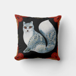 Erstellen Sie Ihren eigenen Nordic Blue Fox & Snow Kissen