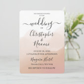 Erstellen Sie Ihren eigenen Ombré-Aquarellhintergr Einladung (Stehend Vorderseite)