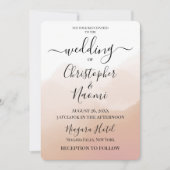 Erstellen Sie Ihren eigenen Ombré-Aquarellhintergr Einladung (Vorderseite)