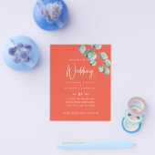 Erstellen Sie Ihren eigenen ORANGE Eukalyptus Wedd Flyer (Einzeln)