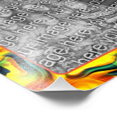 Erstellen Sie Ihren eigenen orangen und gelben Rah Fotodruck (Ecke)