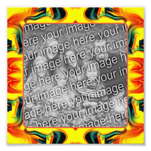 Erstellen Sie Ihren eigenen orangen und gelben Rah Fotodruck (Vorne)