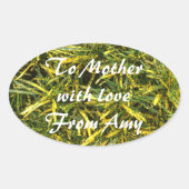 Erstellen Sie Ihren eigenen ovalen Aufkleber (Vorderseite)