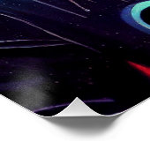 Erstellen Sie Ihren eigenen Panda im Weltraum-Astr Poster (Ecke)