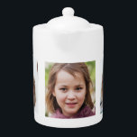 Erstellen Sie Ihren eigenen Personalisierten 3-Fot<br><div class="desc">Quadratische Fotos Ihrer Familie oder Kinder auf dem Teekessel. Tasse zu Weihnachten,  Erntedank oder Geburtstag</div>