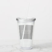 Erstellen Sie Ihren eigenen Personalisierten Akryl Acryltrinkbecher (Rückseite)