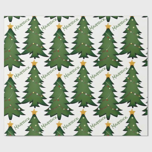 Erstellen Sie Ihren eigenen Personalisierten Chris Geschenkpapier (Flach)