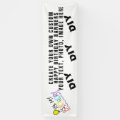 Erstellen Sie Ihren eigenen Personalisierten Gebur Banner (Vertikal)