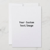 Erstellen Sie Ihren eigenen Personalisierten Gebur Einladung (Rückseite)