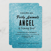 Erstellen Sie Ihren eigenen Personalisierten Glitz Einladung (Vorne/Hinten)