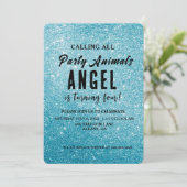 Erstellen Sie Ihren eigenen Personalisierten Glitz Einladung (Stehend Vorderseite)