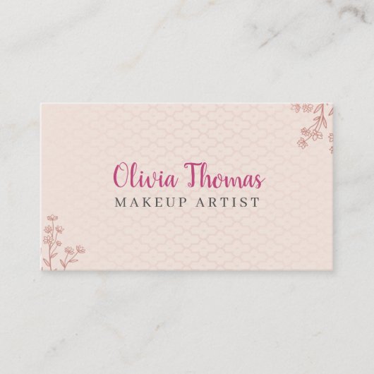 Erstellen Sie Ihren eigenen personalisierten Makeu Visitenkarte (Vorderseite)