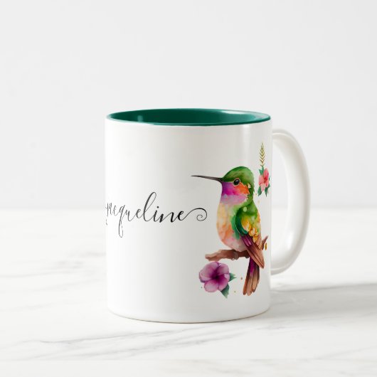 Erstellen Sie Ihren eigenen Personalisierten Namen Zweifarbige Tasse (VorderseiteRechts)