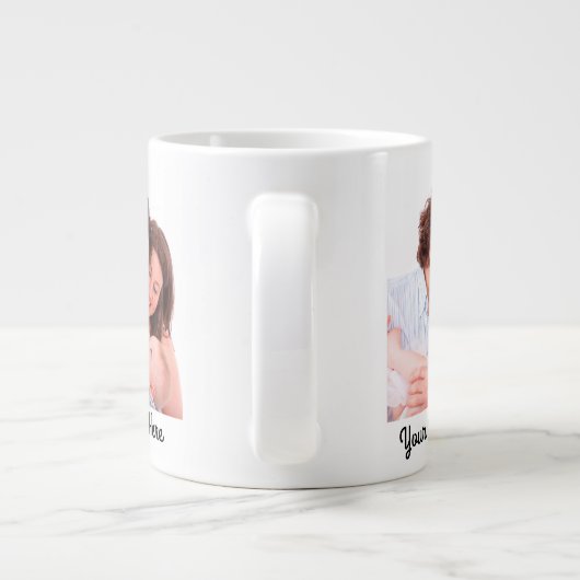 Erstellen Sie Ihren eigenen Personalisierten Text Jumbo-Tasse (Rückseite)