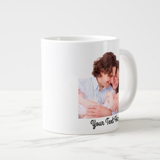 Erstellen Sie Ihren eigenen Personalisierten Text Jumbo-Tasse (Vorderseite Rechts)