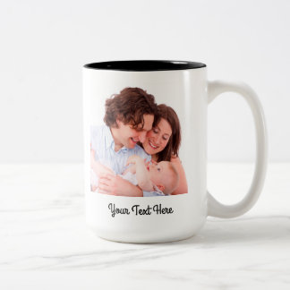 Erstellen Sie Ihren eigenen Personalisierten Text Zweifarbige Tasse