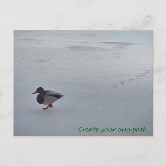 Erstellen Sie Ihren eigenen Pfad Postkarte (Vorderseite)