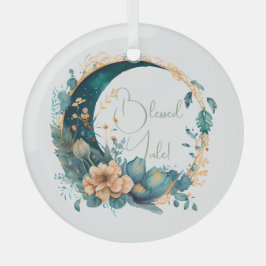 Erstellen Sie Ihren eigenen Pfirsich und Aquamarin Ornament Aus Glas