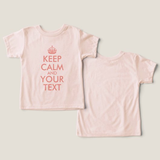 Erstellen Sie Ihren eigenen Pfirsichrosa Behalten (Design Vorderseite & Rückseite)