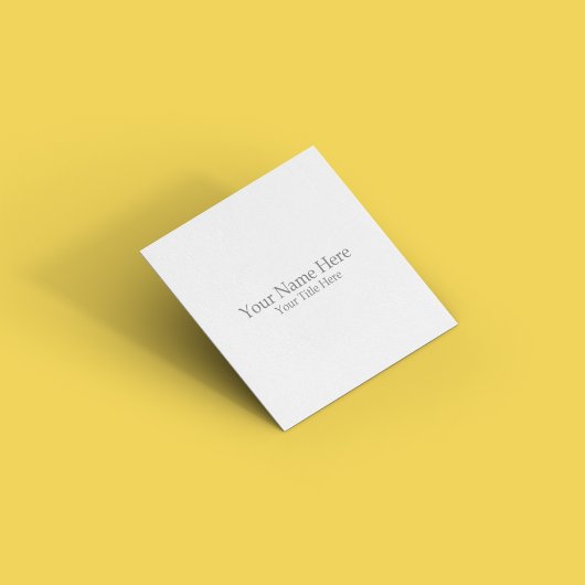 Erstellen Sie Ihren eigenen Platz Quadratische Visitenkarte
