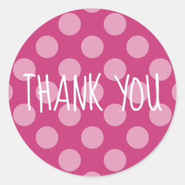 Erstellen Sie Ihren eigenen Polka Dot Vielen Dank Runder Aufkleber
