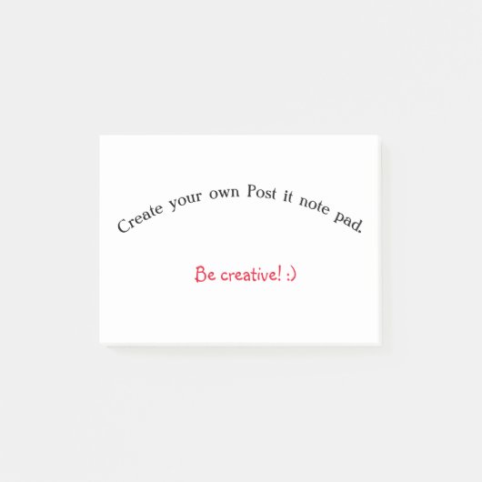 Erstellen Sie Ihren eigenen Post Notiz-Pad Post-it Klebezettel (Vorderseite)