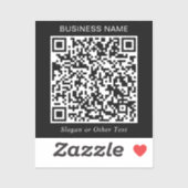 Erstellen Sie Ihren eigenen QR-Code Black Promotio Aufkleber (Blatt)