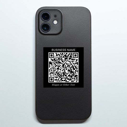 Erstellen Sie Ihren eigenen QR-Code Black Promotio Aufkleber