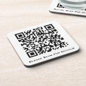 Erstellen Sie Ihren eigenen QR-Code für Ihr Untern Getränkeuntersetzer (Linke Seite)